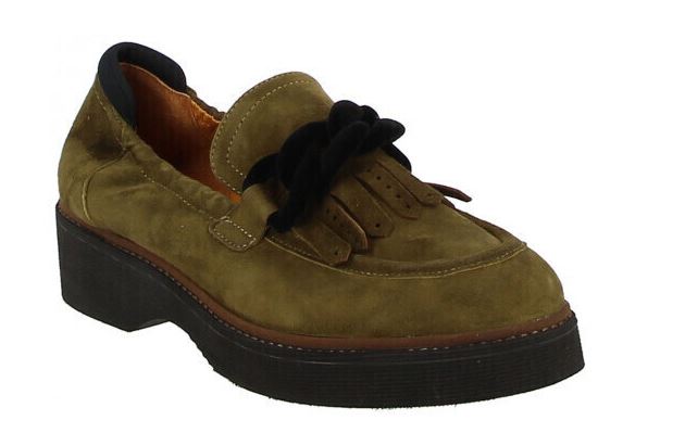 Mocassin-fugitive-FAENA-velours-kaki-a-mocassi-les-sables-d-olonne