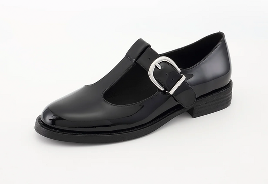 Emilie Karston Jyn verni noir - Mocassi Chausseur