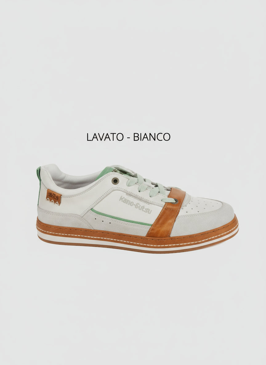 Kamo Gutsu Campo 058 blanc Mocassi Chausseur
