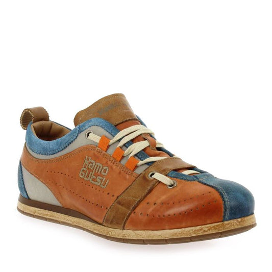 basket-kamo-gutsu-tifo-017-cuir-bleu-orange-mocassi-les-sables-karston-niort