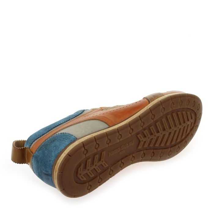basket-kamo-gutsu-tifo-017-cuir-bleu-orange-mocassi-les-sables-karston-niort