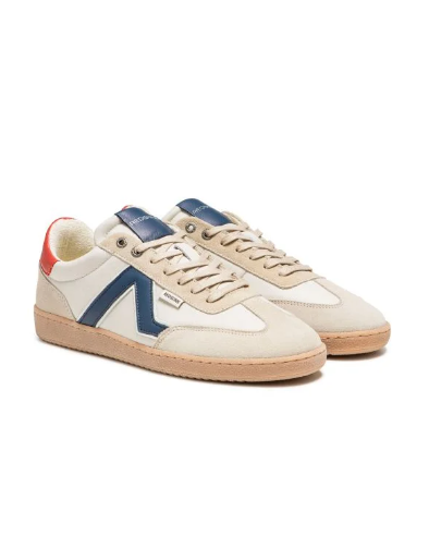 basket-redskins-eldorado-blanc-marine-rouge-mocassi-chausseur vue d'ensemble