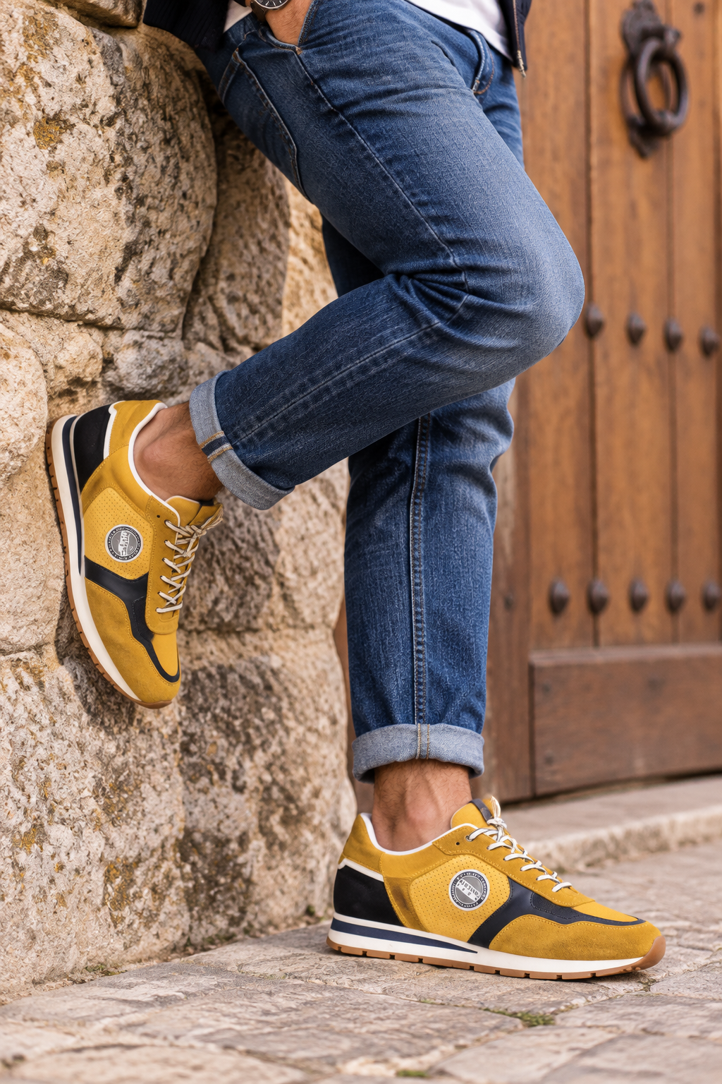 basket-redskins-stitch-jaune-mocassi-chausseur