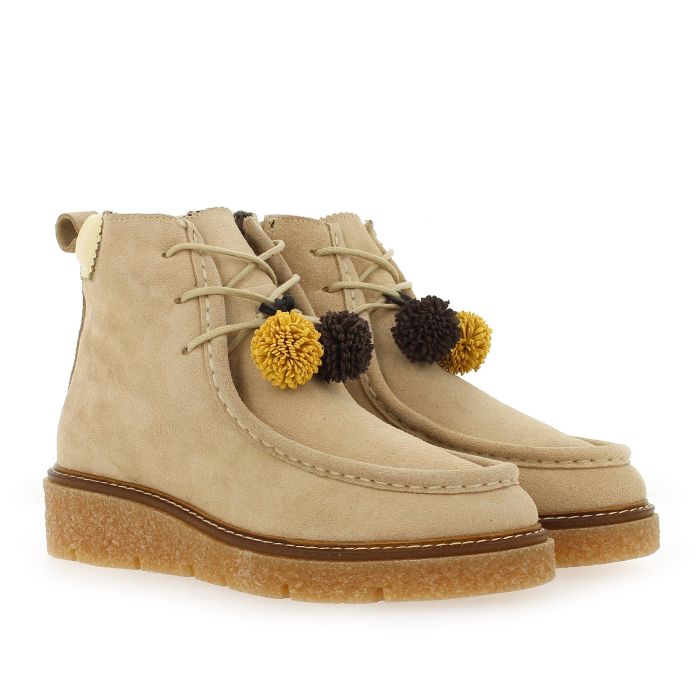 boots coco abricot etivaux mocassi chausseur vue d'ensemble
