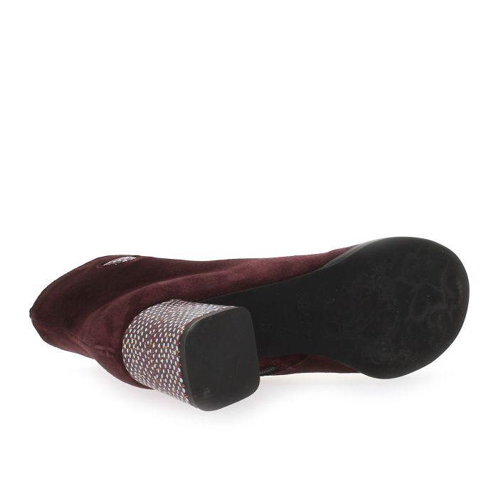 boots-nemonic-2545-bordeaux-a-mocassi chausseur vue de dessous