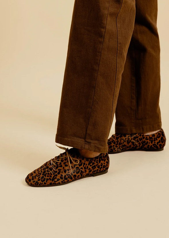 Emilie Karston Soline léopard Mocassi Chausseur