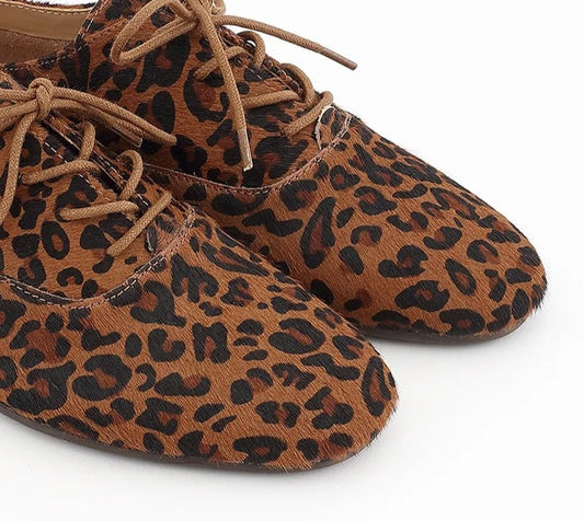 Emilie Karston Soline léopard Mocassi Chausseur