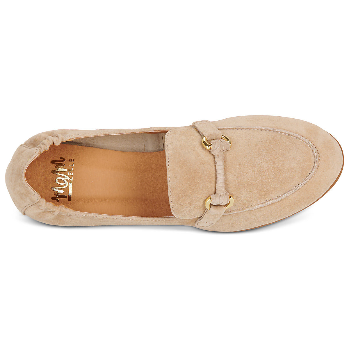 mocassin-mamzelle-zoumi-velours-beige-vue-dessus